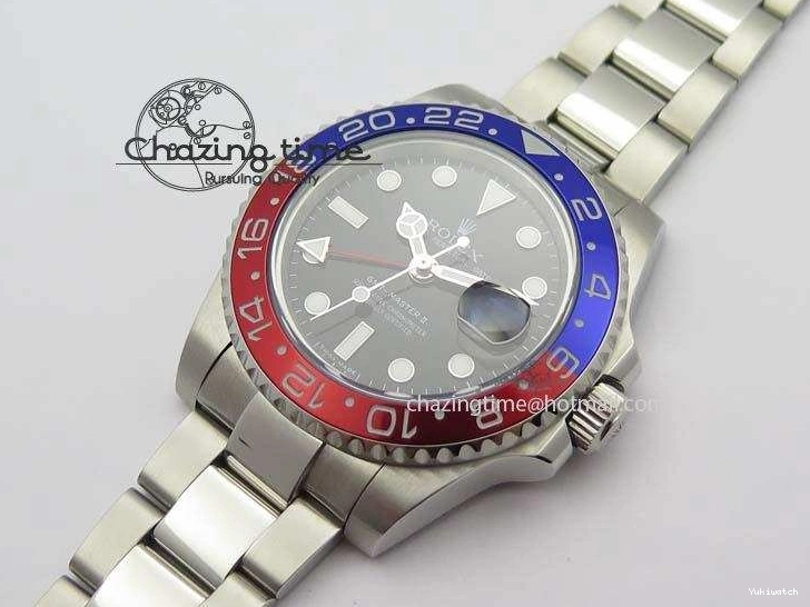 BLRO GMT-Master 116719 Dial A3186 Bp-Maker SS SS Bracelet II Black On 0414